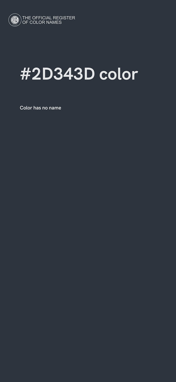 #2D343D color image
