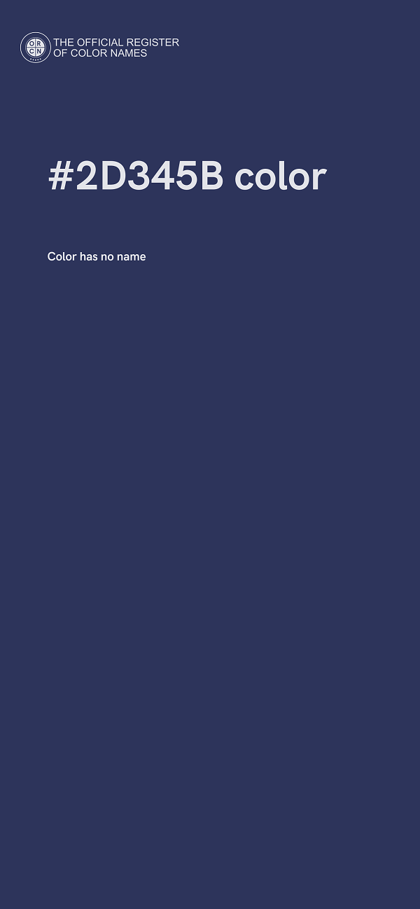 #2D345B color image