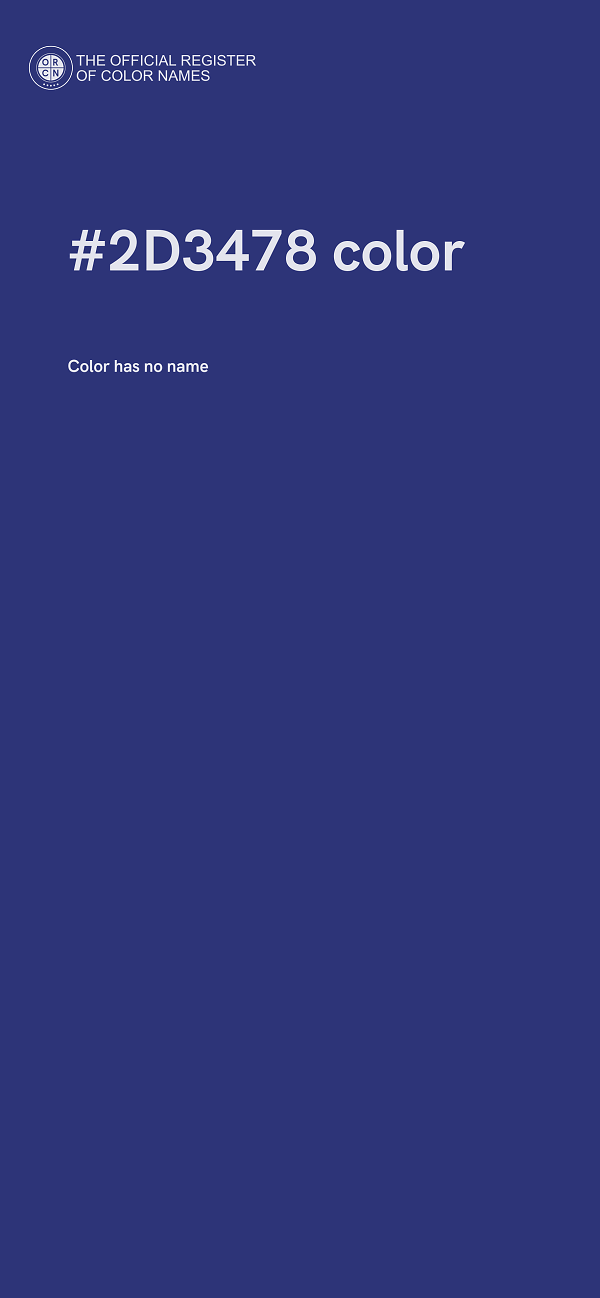 #2D3478 color image