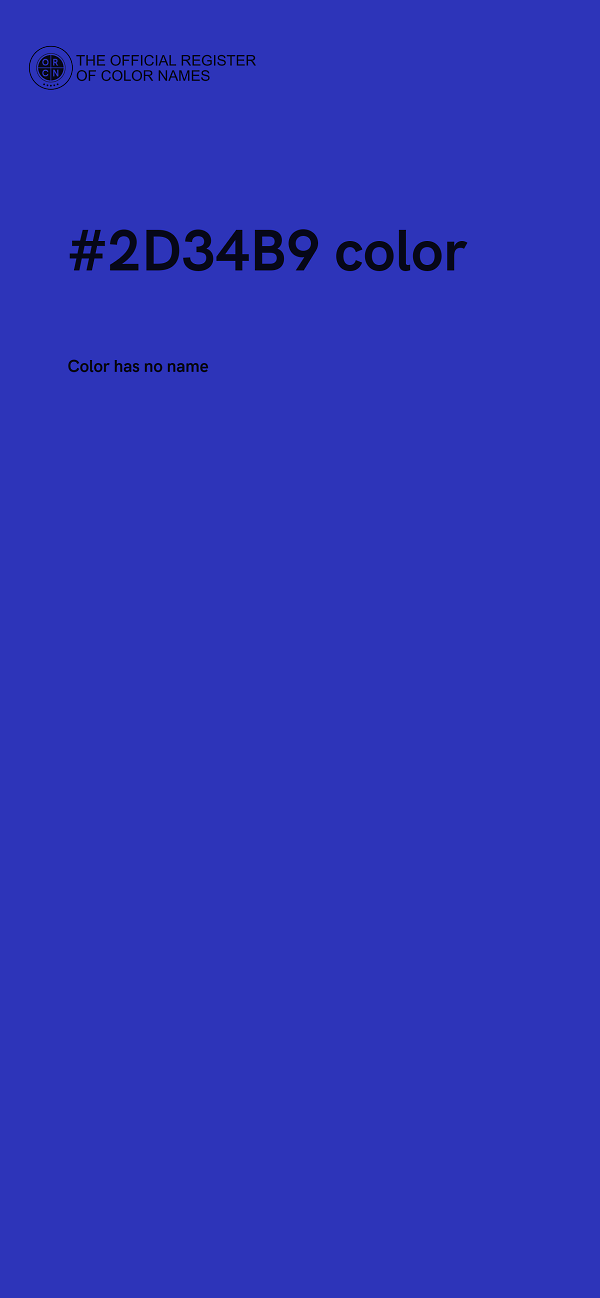 #2D34B9 color image
