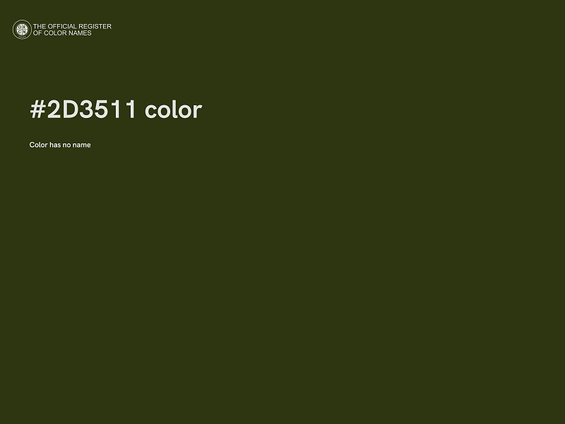 #2D3511 color image