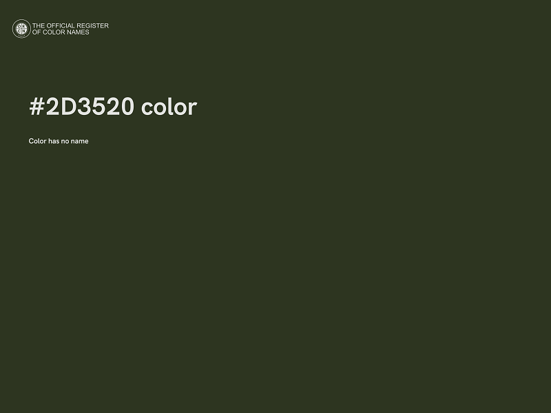 #2D3520 color image