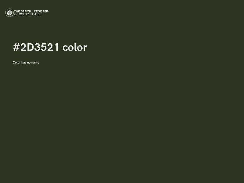 #2D3521 color image