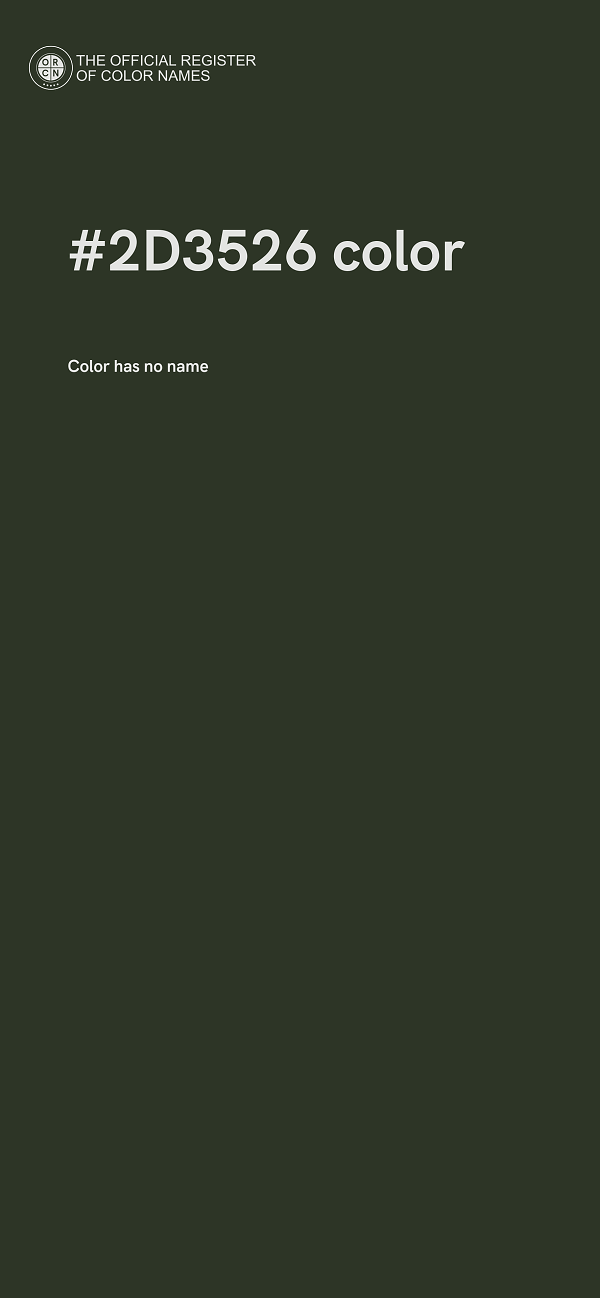 #2D3526 color image