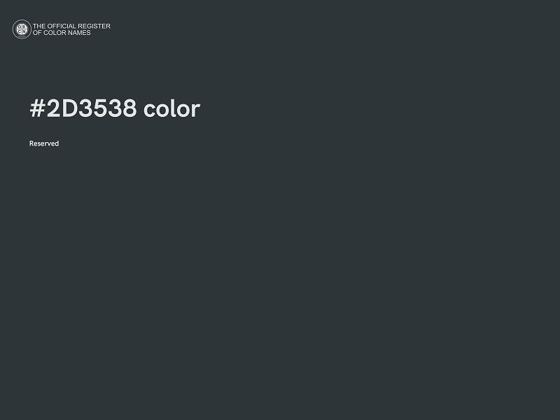 #2D3538 color image