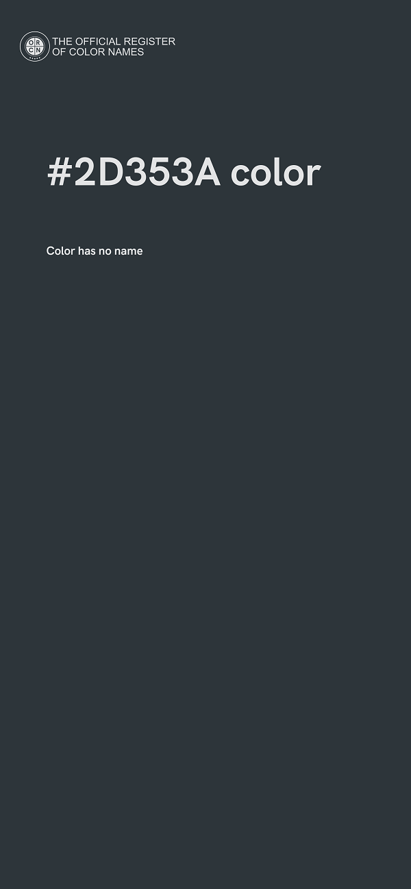 #2D353A color image