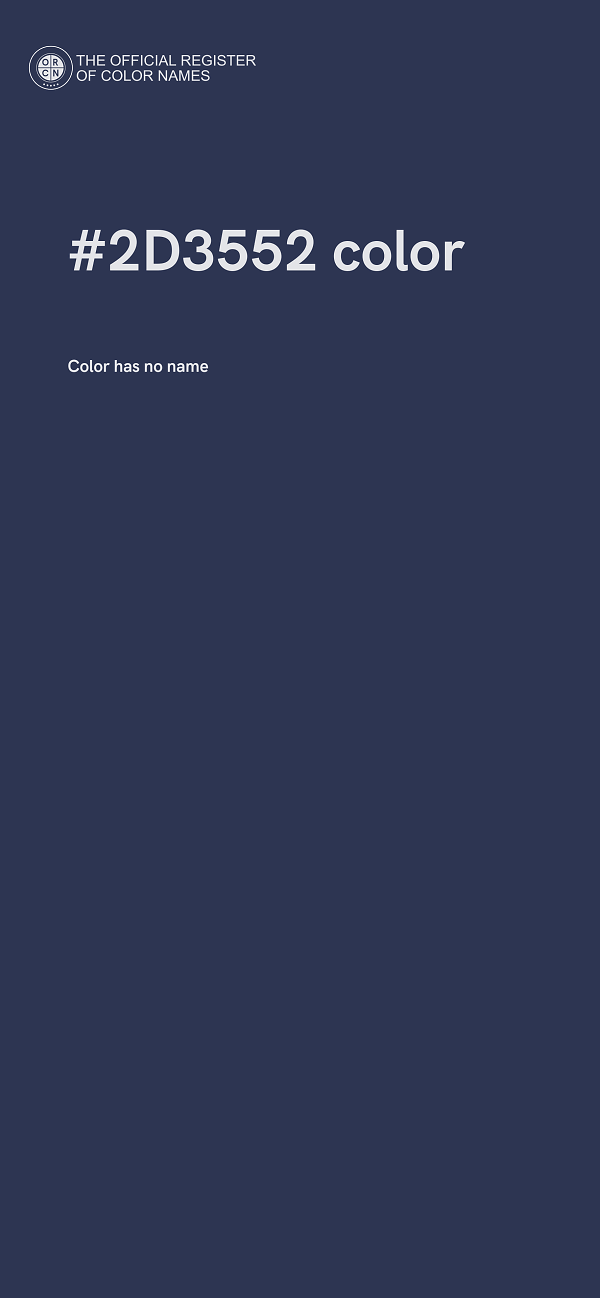 #2D3552 color image