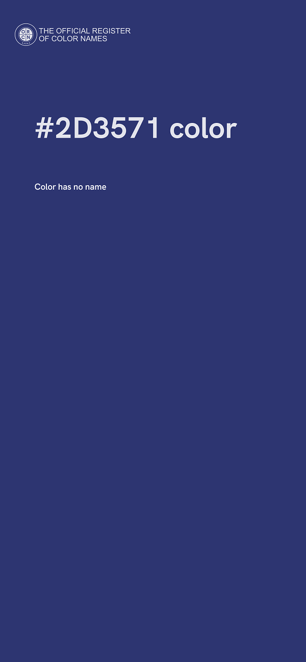 #2D3571 color image