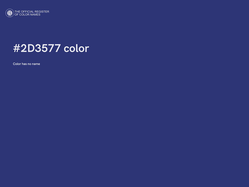 #2D3577 color image