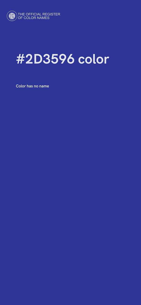 #2D3596 color image