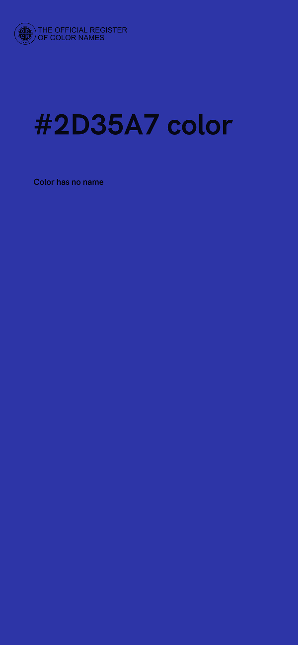#2D35A7 color image