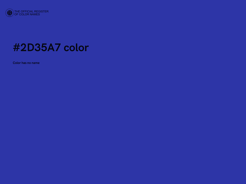 #2D35A7 color image