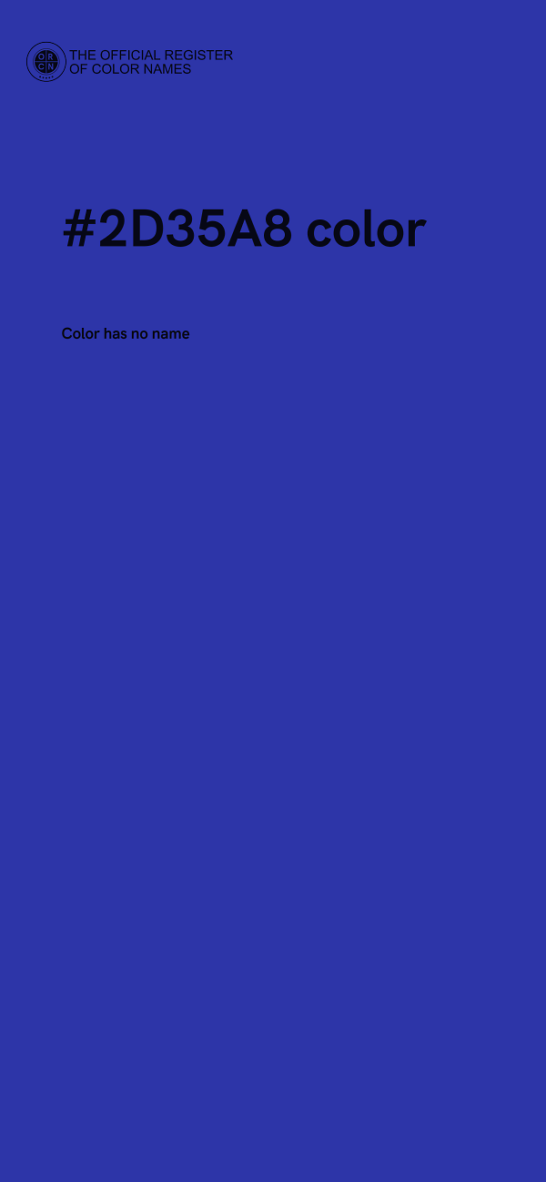 #2D35A8 color image