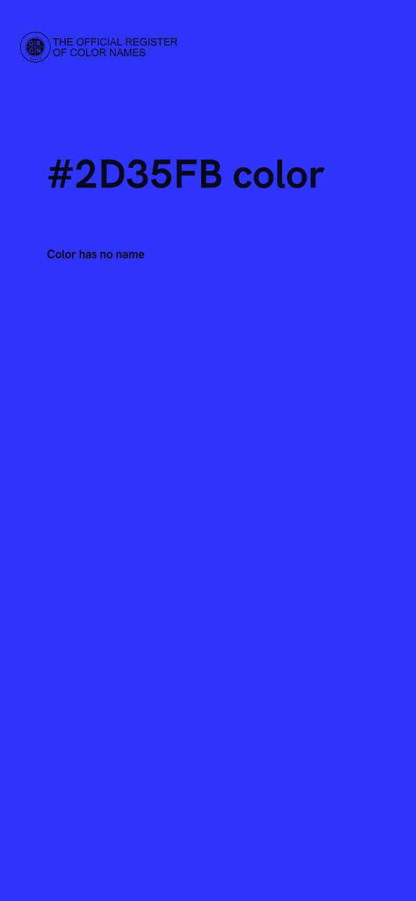 #2D35FB color image