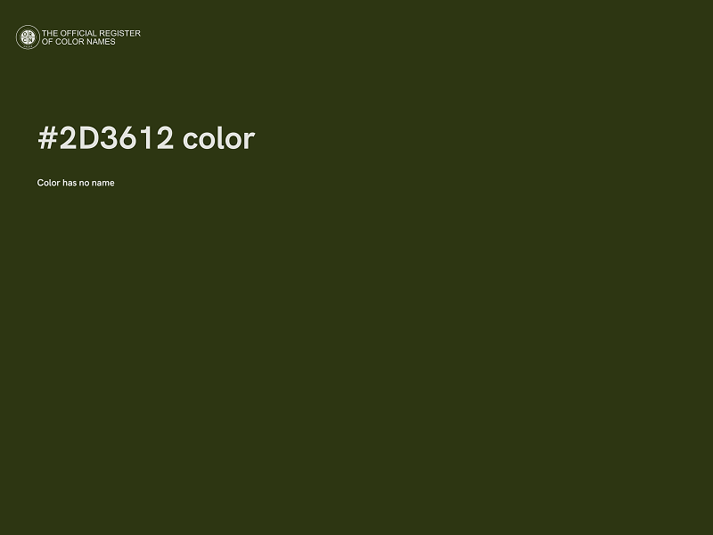 #2D3612 color image