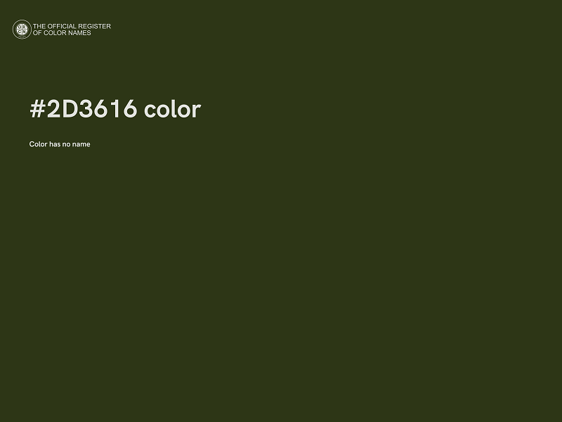 #2D3616 color image