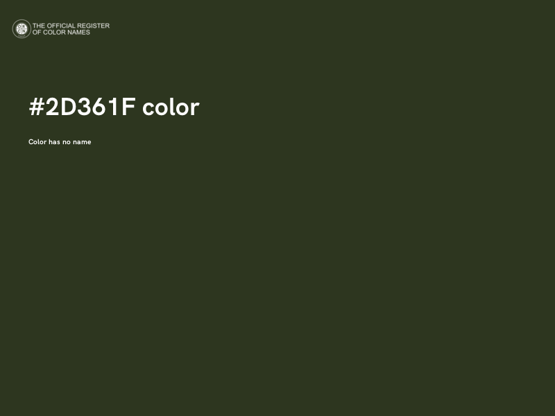 #2D361F color image