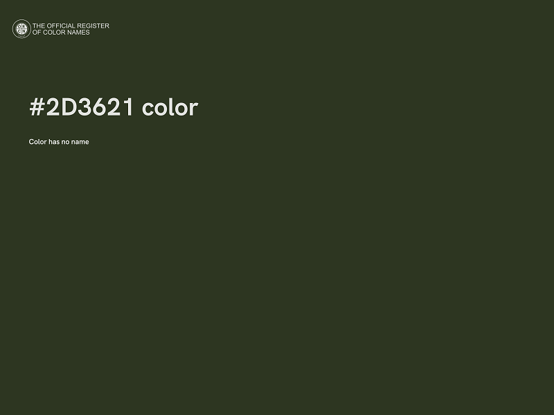 #2D3621 color image