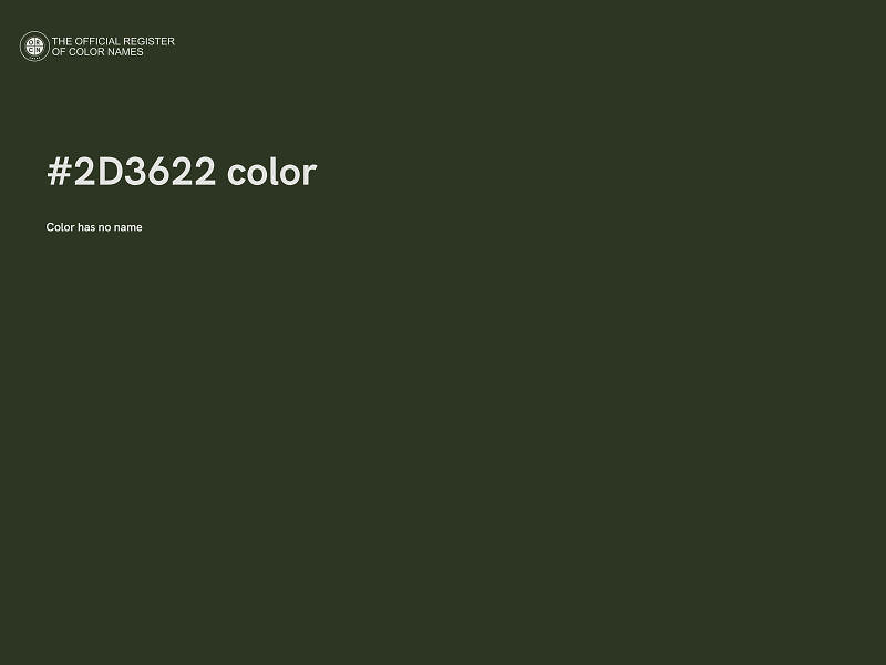 #2D3622 color image