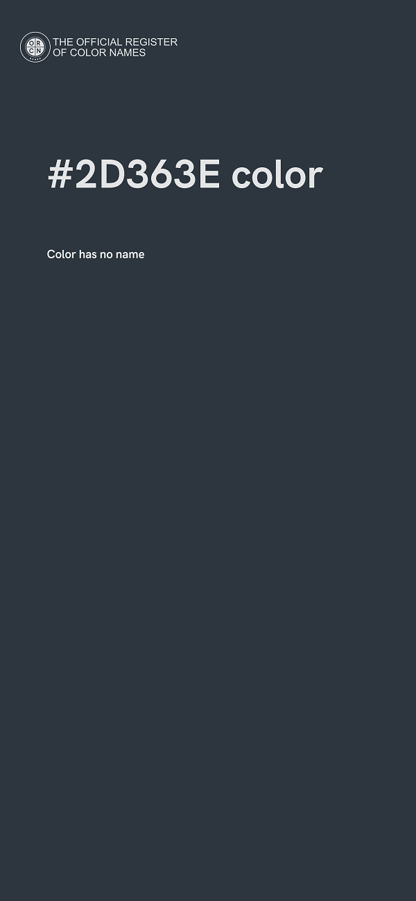 #2D363E color image