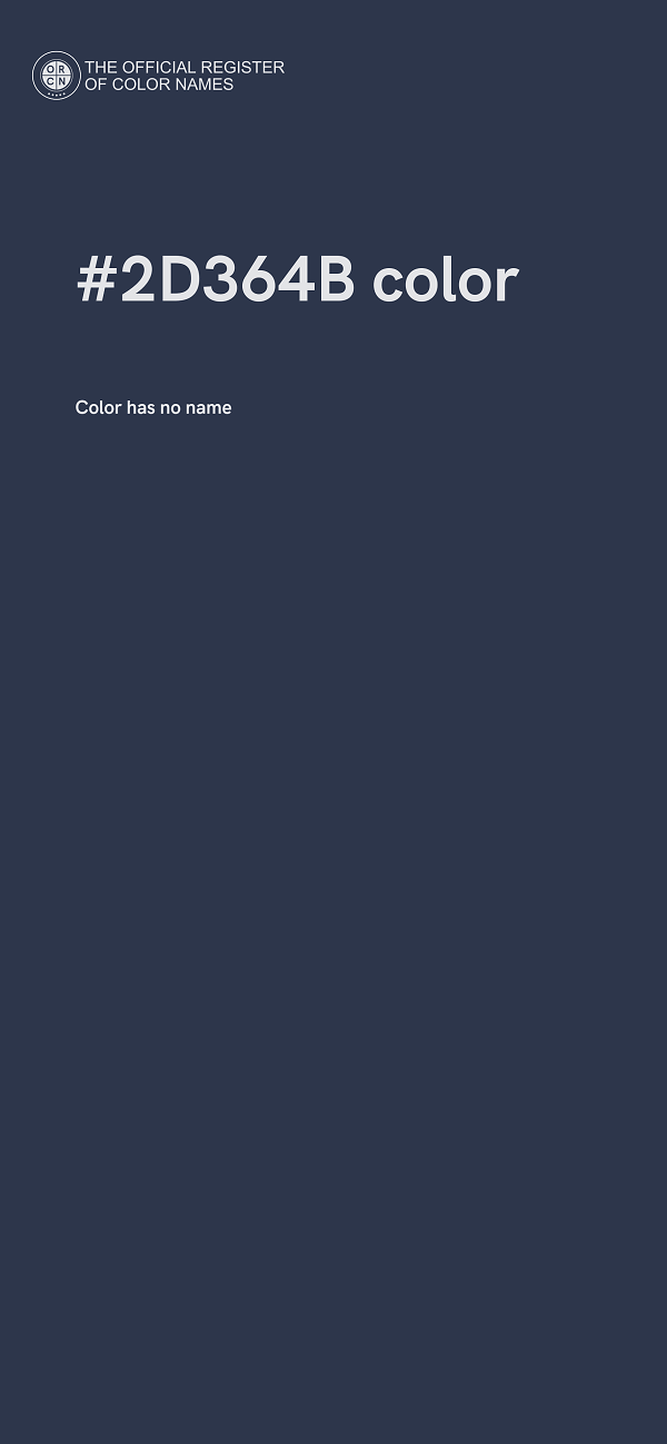 #2D364B color image