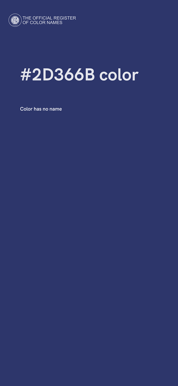 #2D366B color image