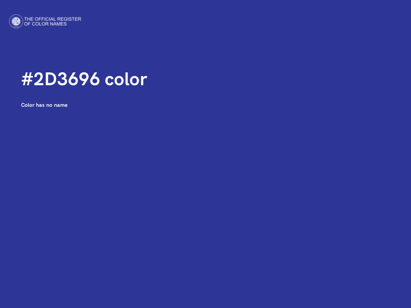#2D3696 color image