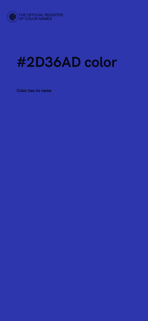 #2D36AD color image