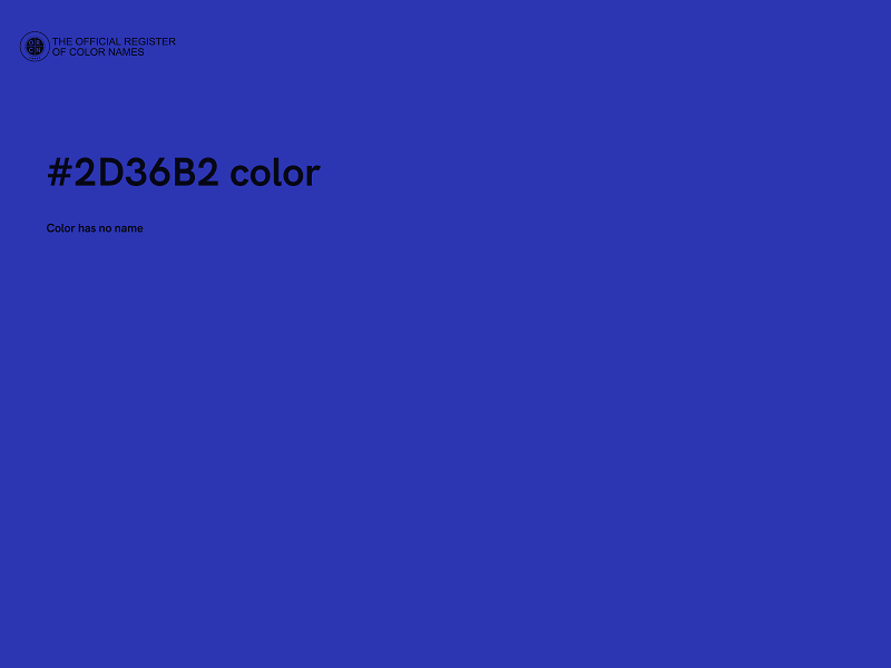 #2D36B2 color image
