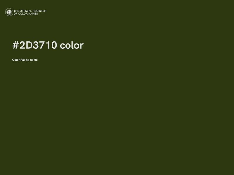 #2D3710 color image