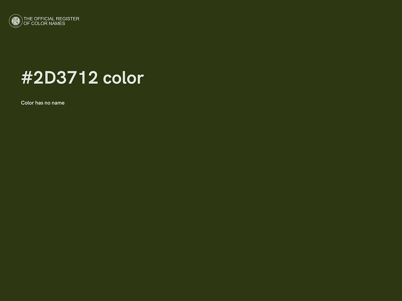 #2D3712 color image