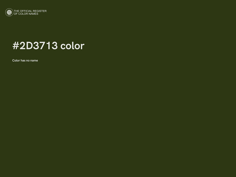 #2D3713 color image