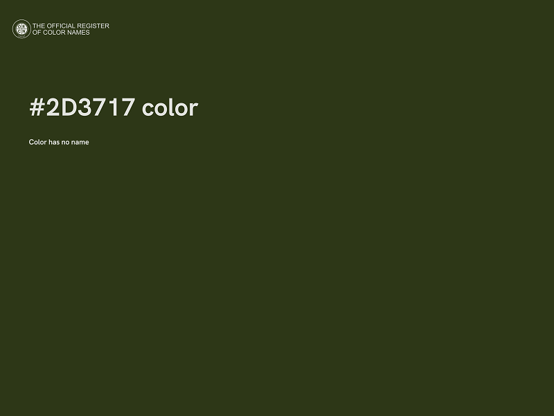 #2D3717 color image