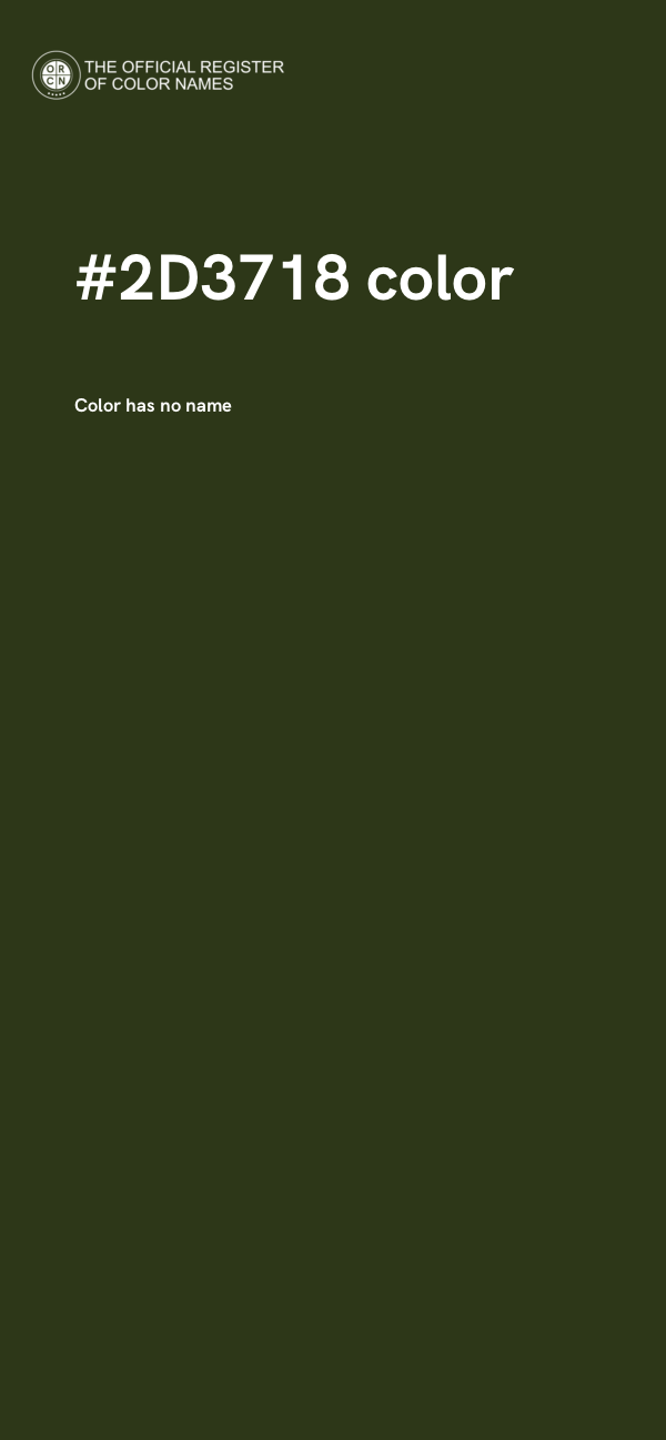 #2D3718 color image