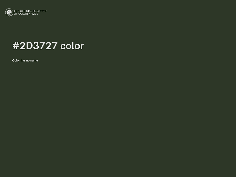 #2D3727 color image