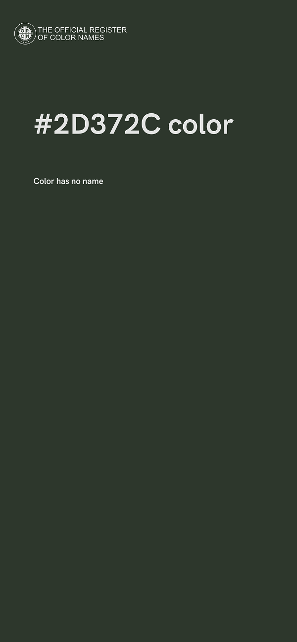 #2D372C color image