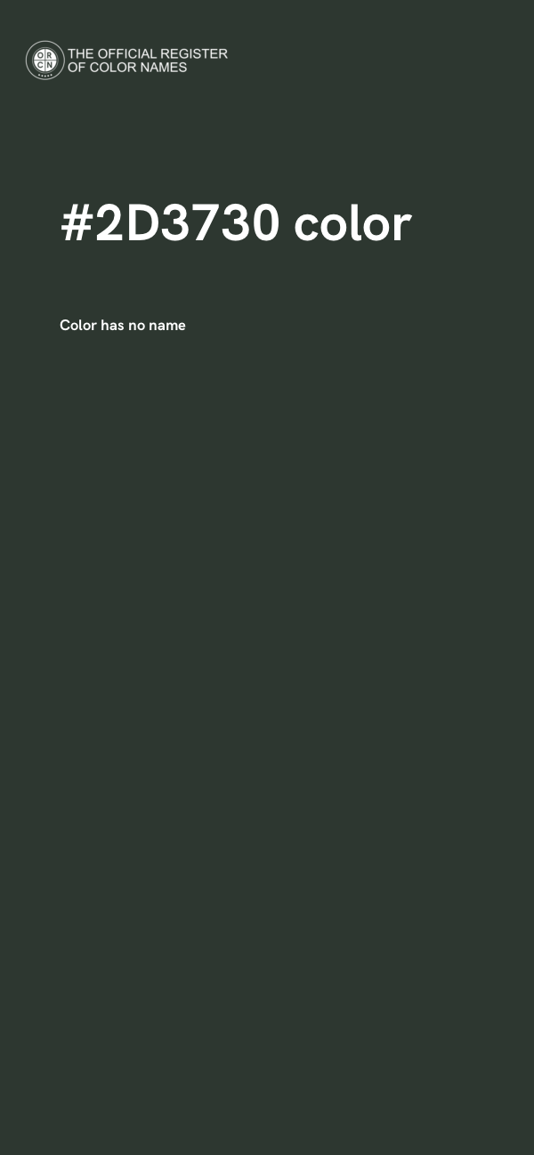 #2D3730 color image