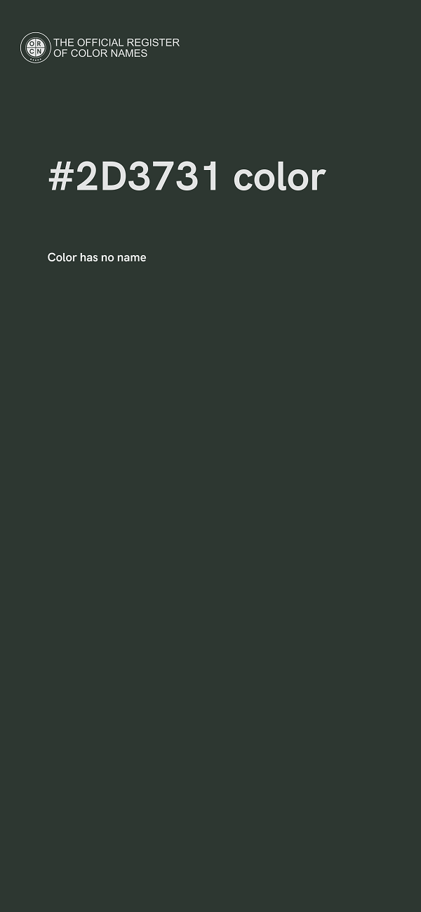 #2D3731 color image