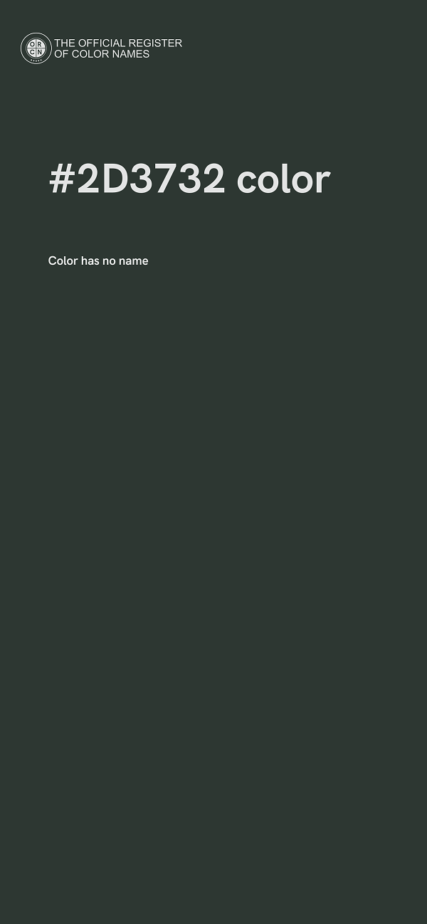 #2D3732 color image