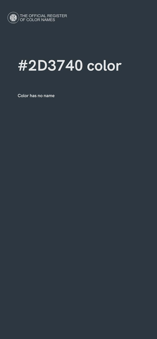 #2D3740 color image
