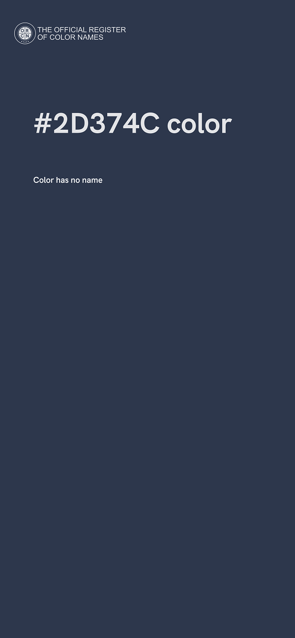 #2D374C color image