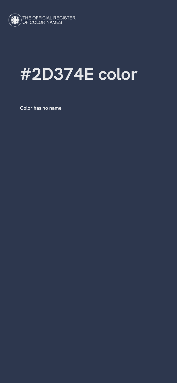 #2D374E color image