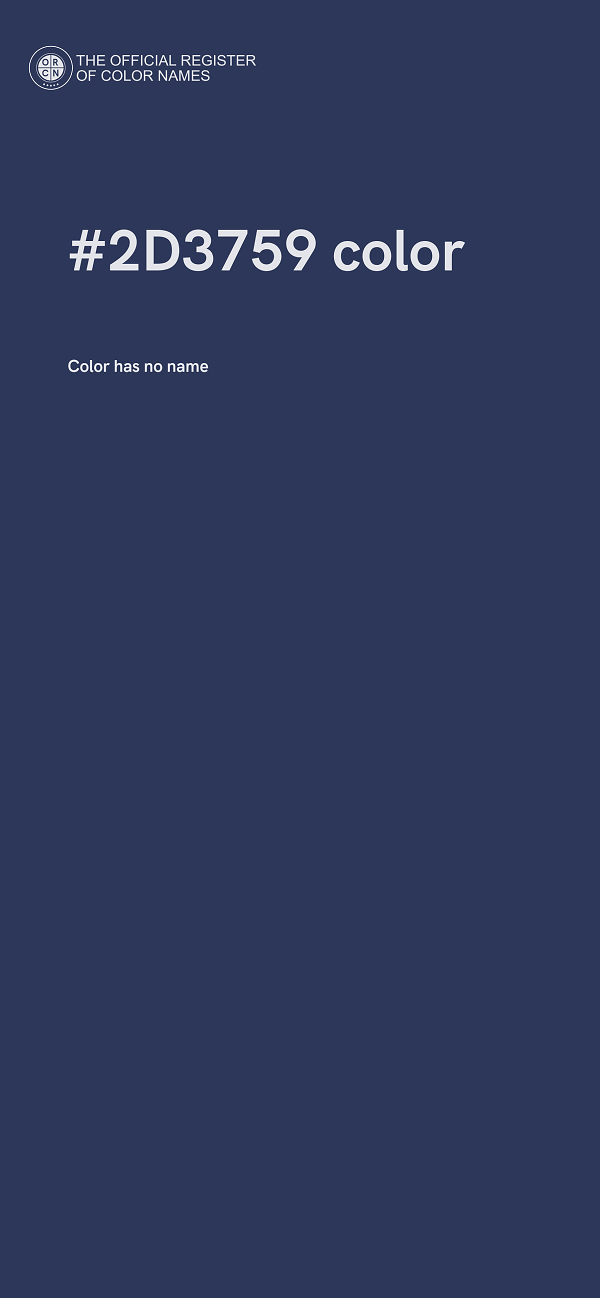 #2D3759 color image