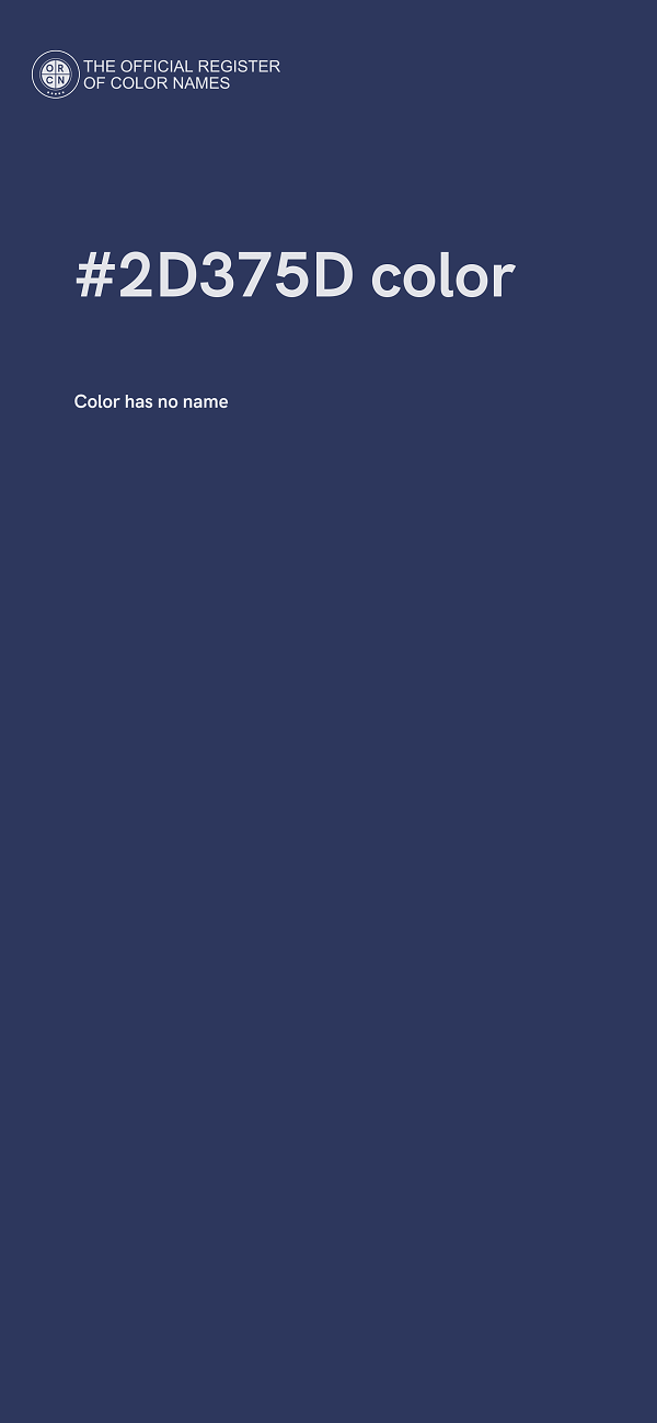 #2D375D color image