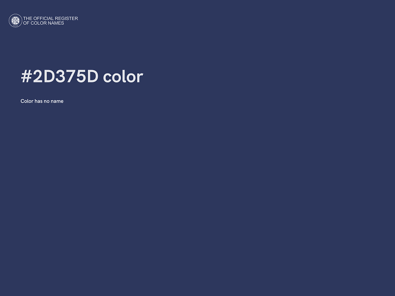 #2D375D color image