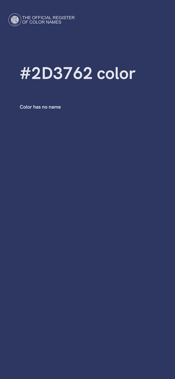 #2D3762 color image