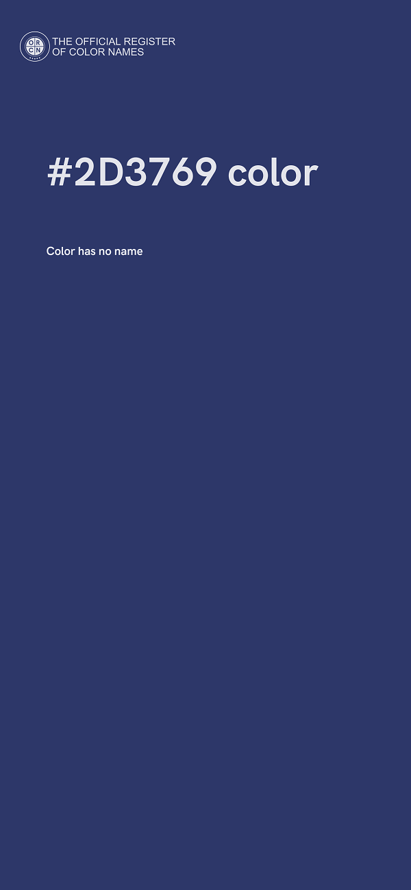 #2D3769 color image