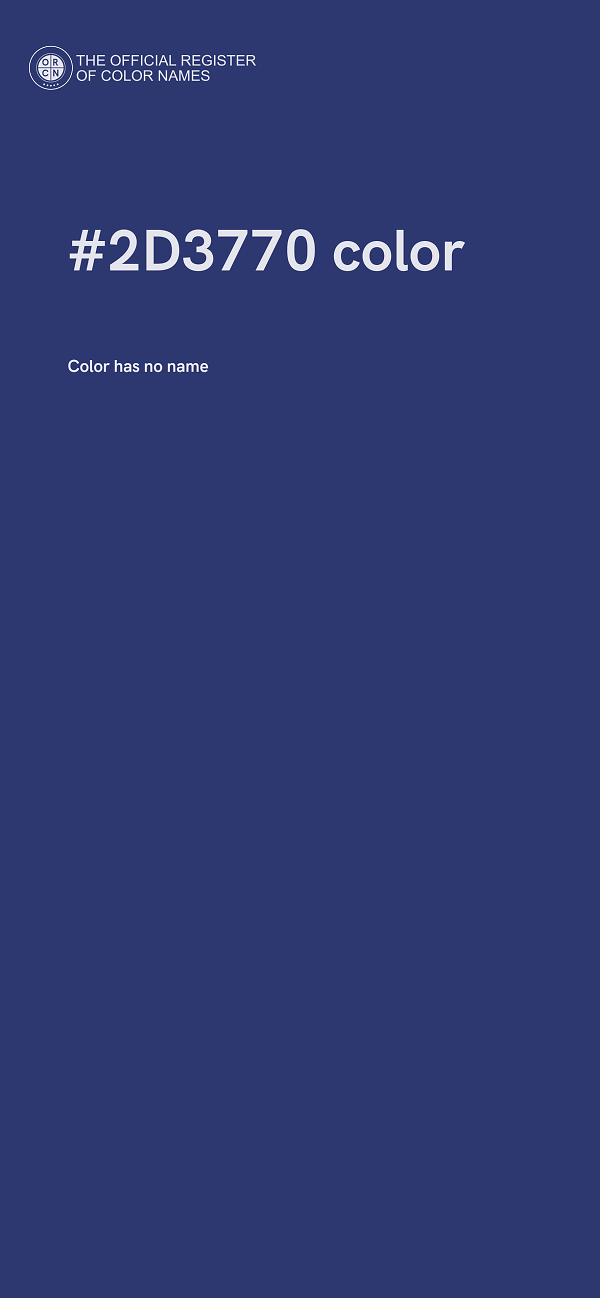 #2D3770 color image