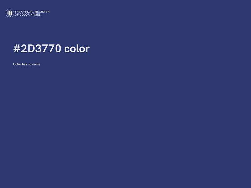 #2D3770 color image