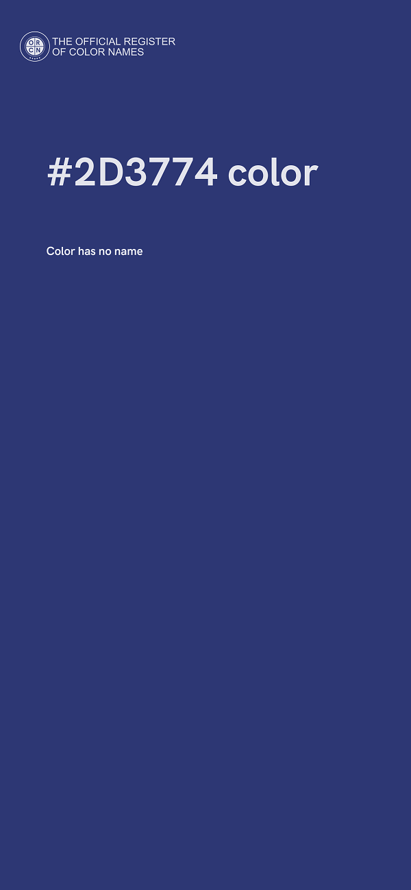 #2D3774 color image